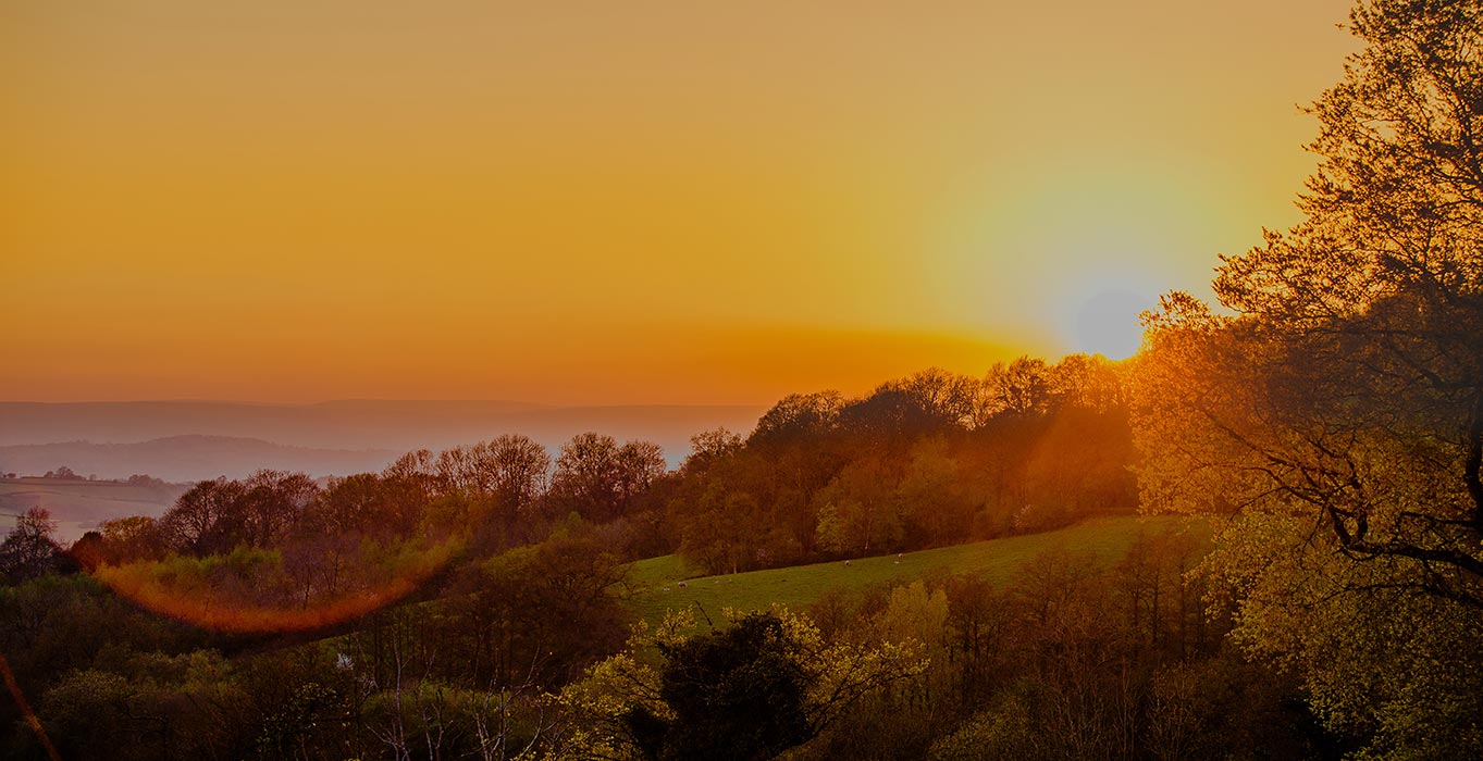 Caer Llan Sunset