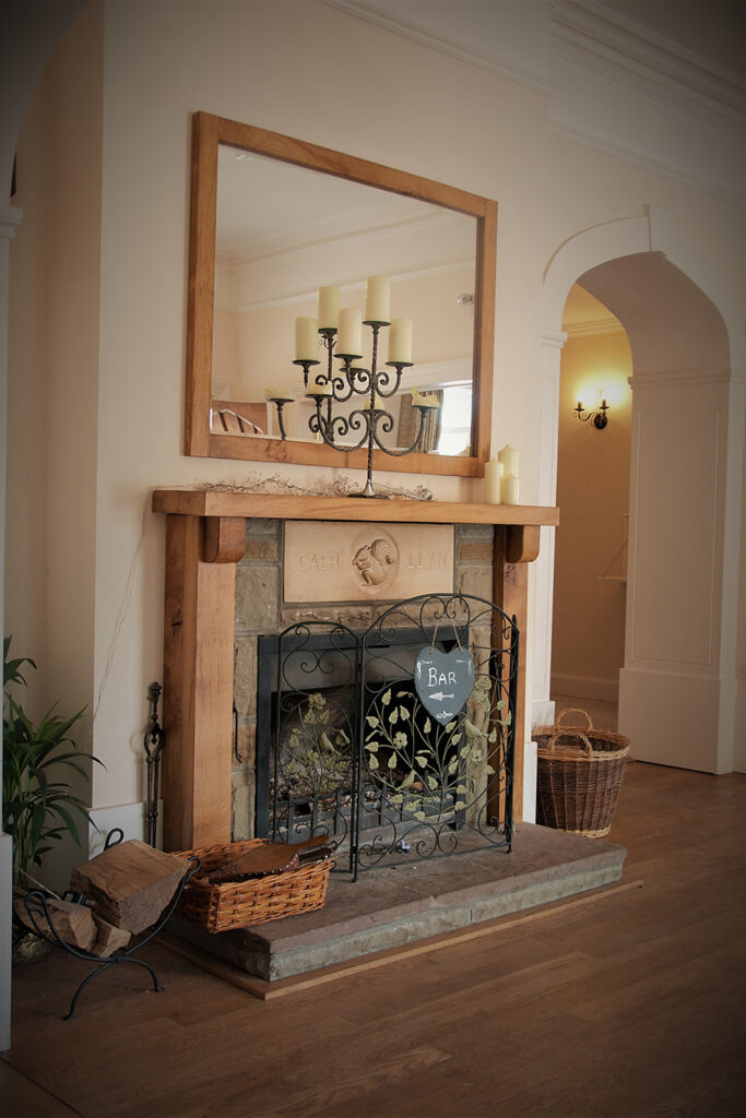 Caer Llan Fire Place for Warm Welcomes