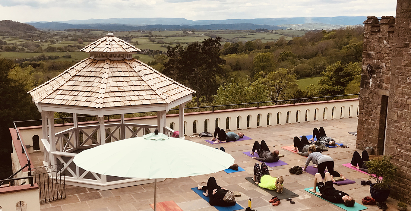 Yoga on the terrace