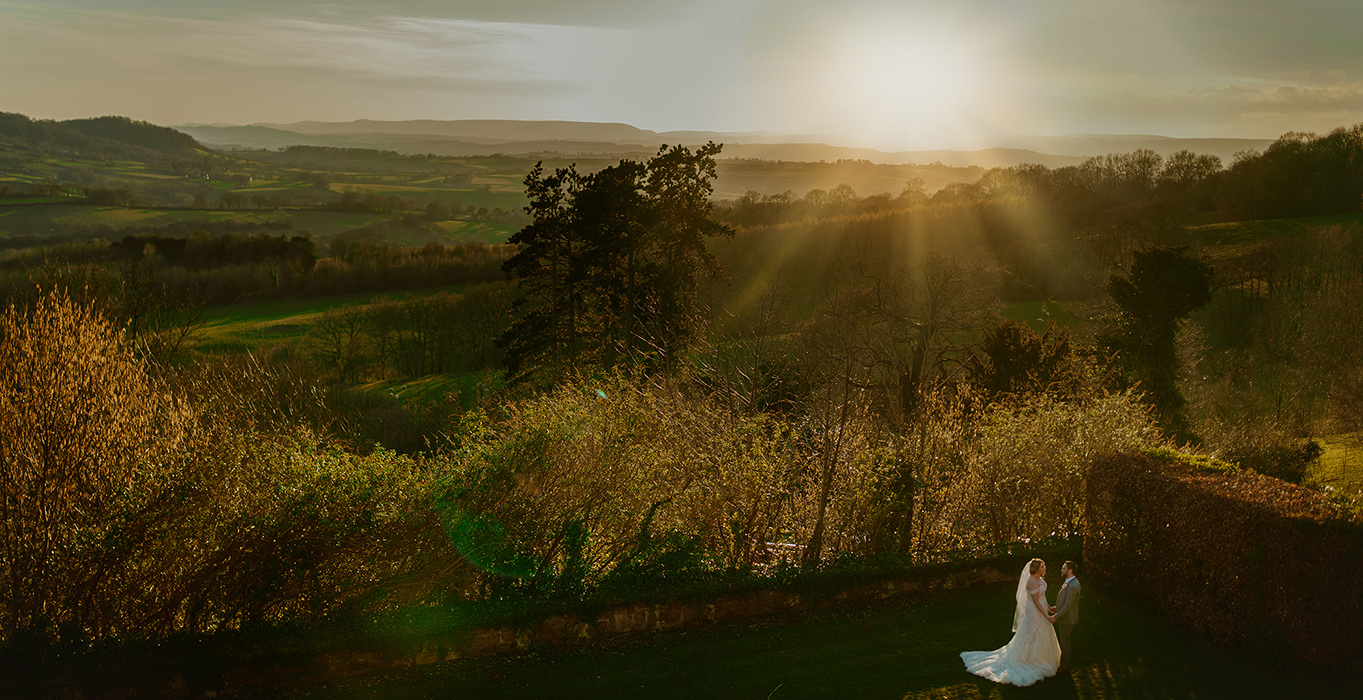 March wedding at Caer Llan - photo by KEM Radford Photography